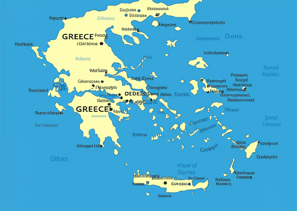 Mappa di Greece